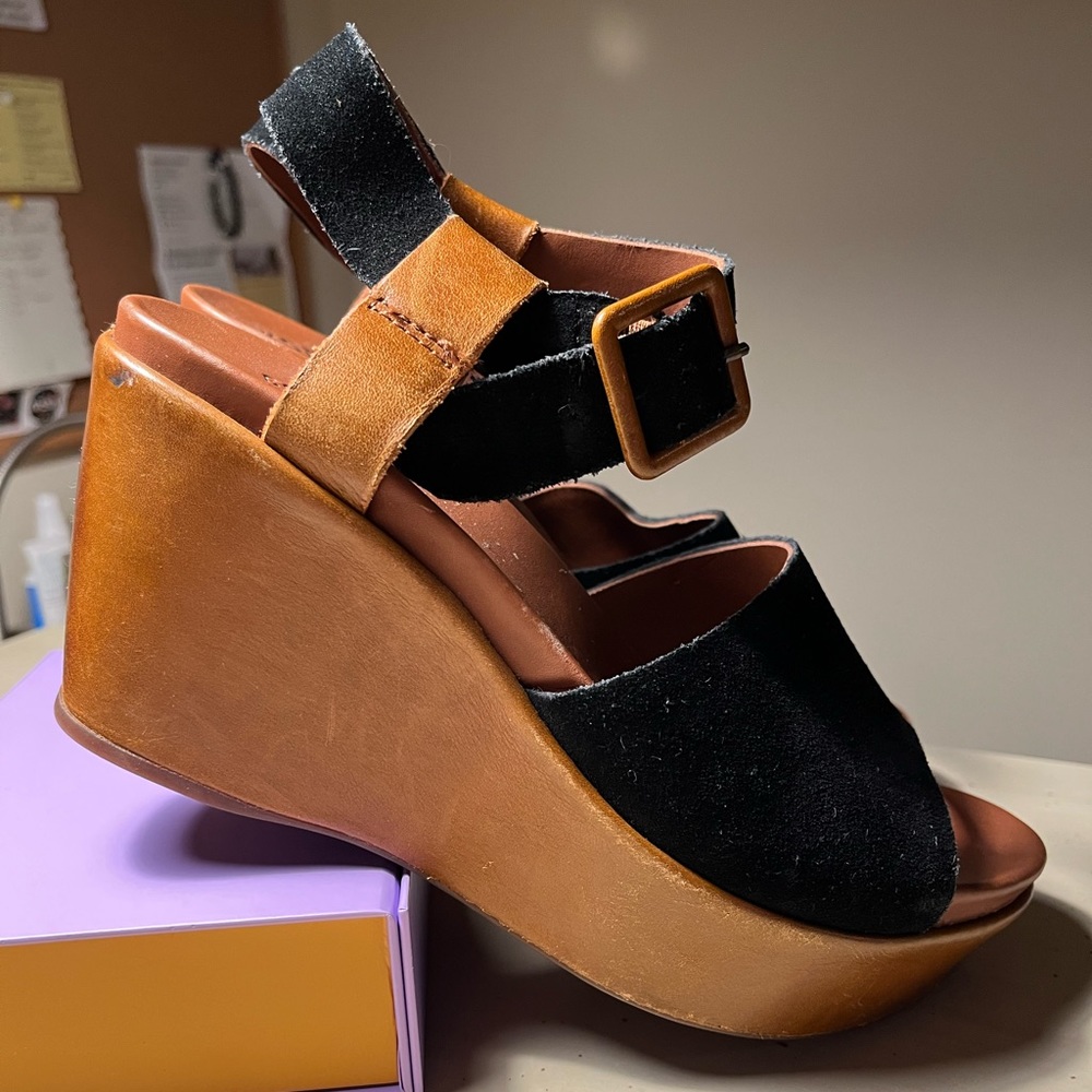 Kork-Ease Platform Sandals Size 37/6.5